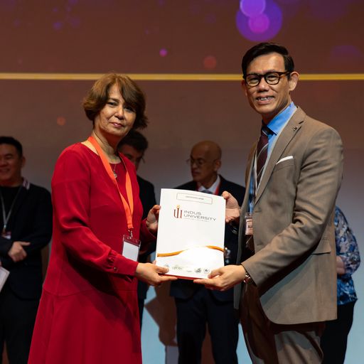 Dr. Alan Go — receiving recognition